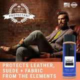 Shoe - Water Repellent Spray And Stain Protector Man in Chair